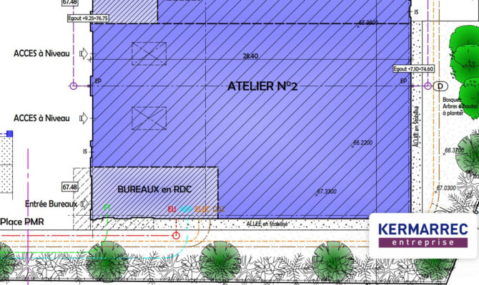 location Local d'activité 430 m²